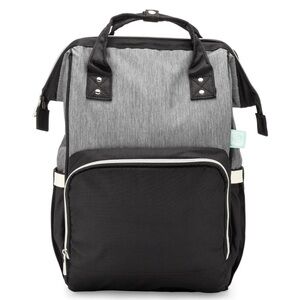 Stylish Gray and Black Backpack for women’s maternity NWT